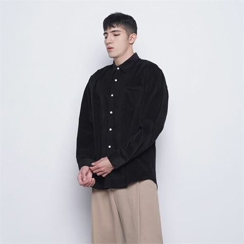 에이본 에이본 M201 coduroy over shirts black_ 310592