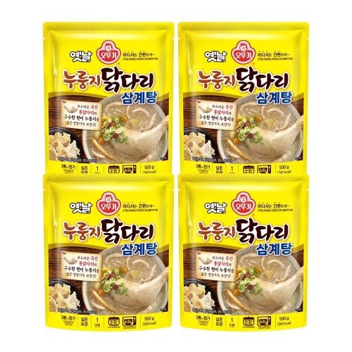 오뚜기 옛날 누룽지 닭다리삼계탕 500g (4개)_이미지