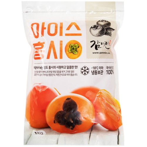 감미인영농조합 한입 쏙 조각 아이스홍시 1kg (1개)_이미지