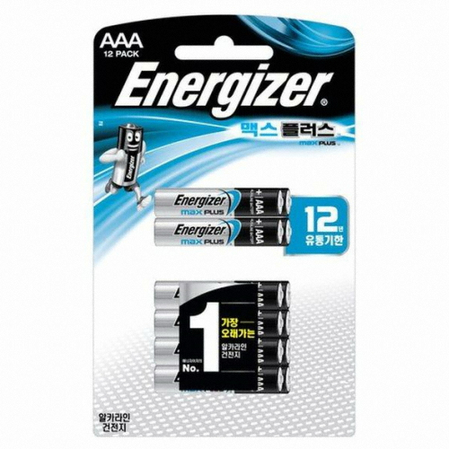 에너자이저 맥스플러스 알카라인 AAA (12개)_이미지