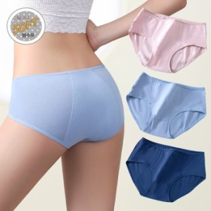 서울양말 면스판 3매입 안심커버 방수패드 위생팬티 생리팬티 샘방지