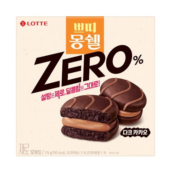 롯데웰푸드 쁘띠 몽쉘 제로카카오 12개입 174g (3개)