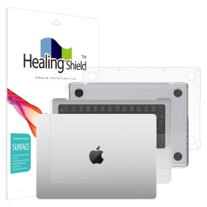 폰트리 힐링쉴드 애플 2024 맥북프로14 M3 무광 외부보호필름 3종 세트