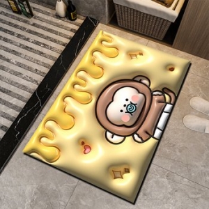  포유 3D 입체 욕실 화장실 주방 규조토 발매트 매트