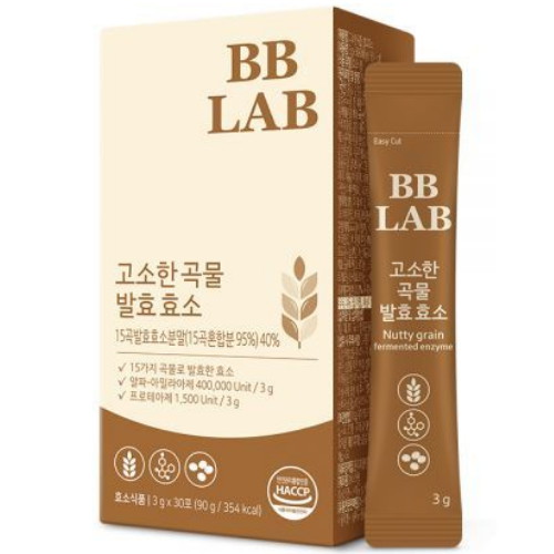 뉴트리원 비비랩 고소한 곡물 발효 효소 30포이미지입니다. 누르면 해당 게시물로 새창이동합니다.