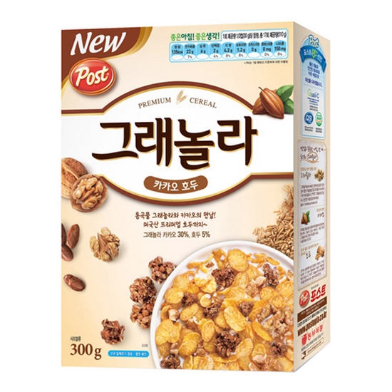 동서식품 포스트 그래놀라 카카오 호두 300g이미지입니다. 누르면 해당 게시물로 새창이동합니다.