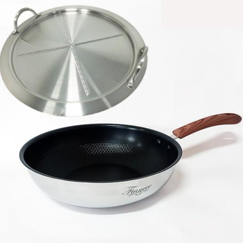 키친아트 피앙세 IH 통5중 엠보 궁중팬 [28cm+스텐뚜껑]