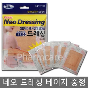 네오 드레싱 멸균거즈밴드 백색 중형 M 6매