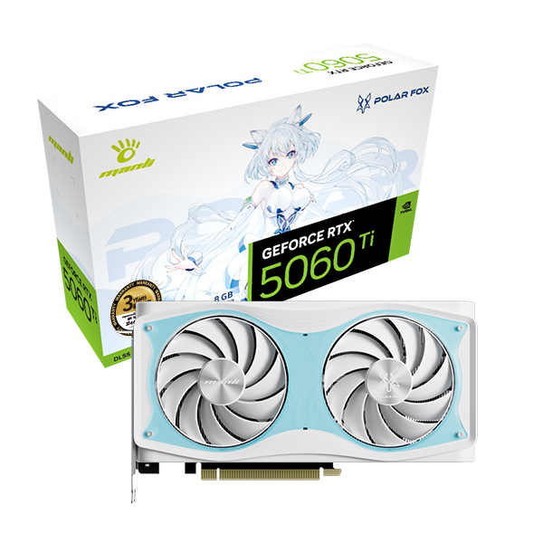 MANLI 지포스 RTX 5060 TI Polar Fox OC D7 8GB 인텍앤컴퍼니_이미지