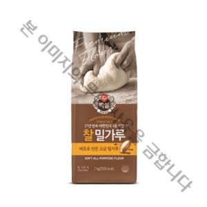 백설 찰밀가루 1kg 6개_이미지