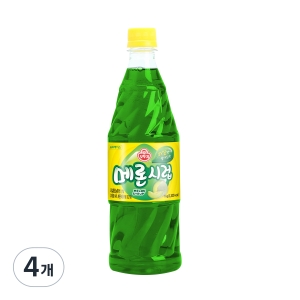 오뚜기 음료베이스 시럽 1kg 4개_이미지