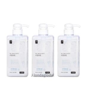 생활공작소 주방세제 쌀뜨물, 750ml, 3개