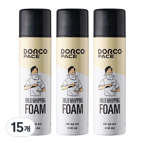 도루코 페이스 마일드 휘핑 폼 250ml (15개)