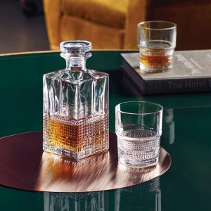보르미올리 위스키 디켄더+유리컵세트 7P/양주병/위스키병/양주디스펜서/디켄터/언더락잔/위스키잔