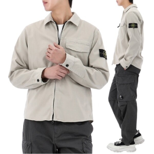 와펜 사틴 오버셔츠 블랙 L1S151200015 S0012 V0029
