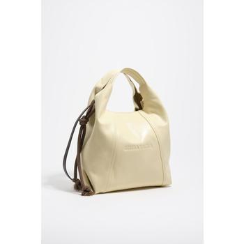 빔바이롤라 미디엄 소프트 레더 버킷 페이퍼백 261BBAJ7O.10125 PALE YELLOW_이미지