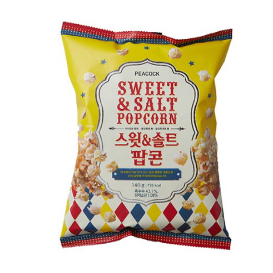 이마트 피코크 스윗 솔트 팝콘 스낵 140g (12개)_이미지