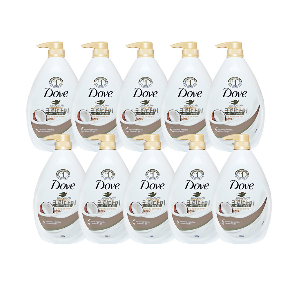 도브 수딩 코코넛 오트 바디워시 1000ml (10개)_이미지