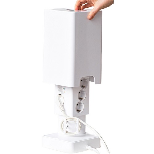 천하지엘씨 파워존 타워탭 5구 16A USB PD 멀티탭 (2m)