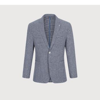 HC09 린넨 스트레치 자켓 주 인디안 여름 캐주얼 블루 레귤 S33256800