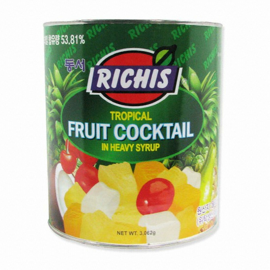 동서식품 리치스 트로피칼 후르츠 칵테일 3kg (2개)