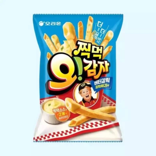 오리온 찍먹 오감자 버터갈릭 감자튀김맛 115g (3개)