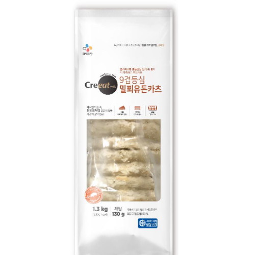 CJ제일제당 크레잇 9겹 등심 밀푀유 돈카츠 1.3kg (1개)_이미지
