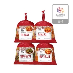대상 종가 별미 총각/열무/석박지/맛김치 850g 4종 3개 골라담기_이미지