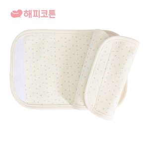 오가닉 아기띠 침받이 벨크로  2개  브라운스타 블루