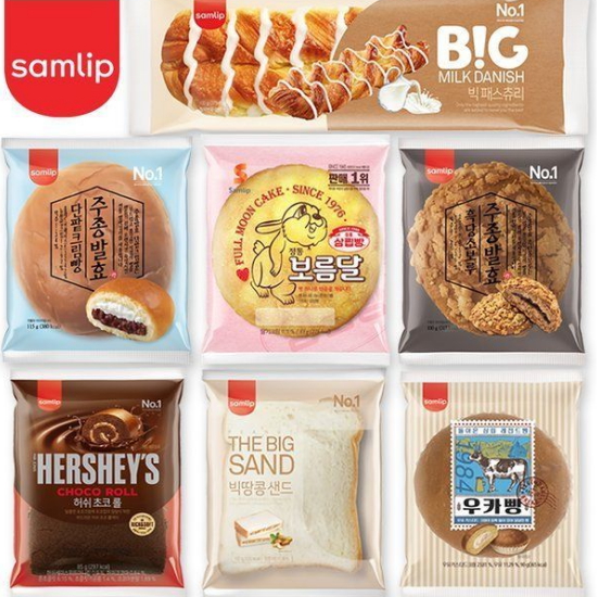 SPC삼립 단팥빵 크림빵 소보루 외 40여종 중 랜덤 (5개)