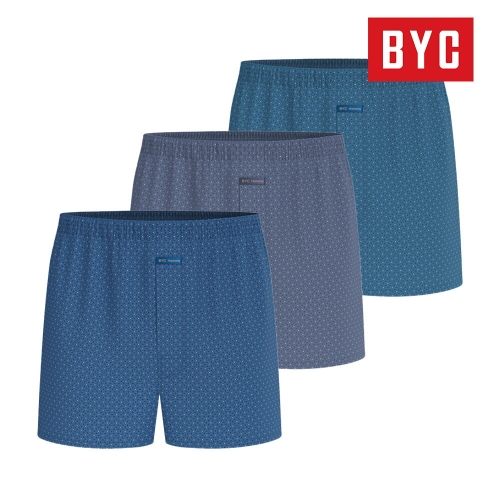 BYC 세밀한패턴60수프리미엄트렁크팬티3매입MCG1499_이미지