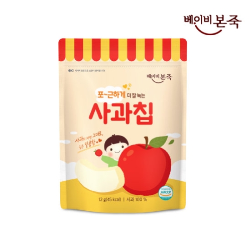 베이비본죽 사과칩 12g (1개)_이미지