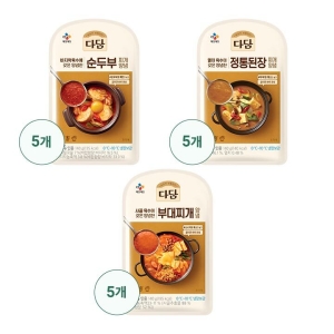 찌개양념 베스트 순두부5/정통된장5/부대찌개5