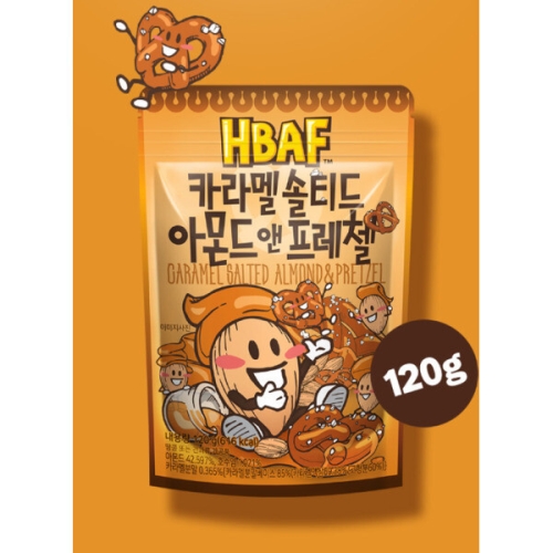 카라멜 솔티드 아몬드 앤 프레첼 120g