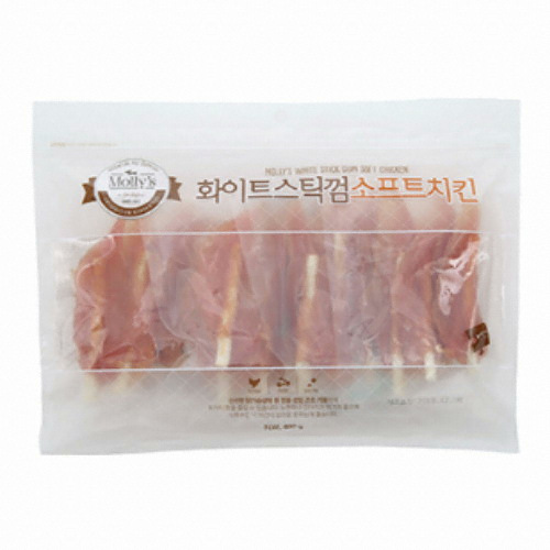 옌타이 엠엠독스 MM DOGS 화이트 스틱껌 소프트 치킨 400g (1개)