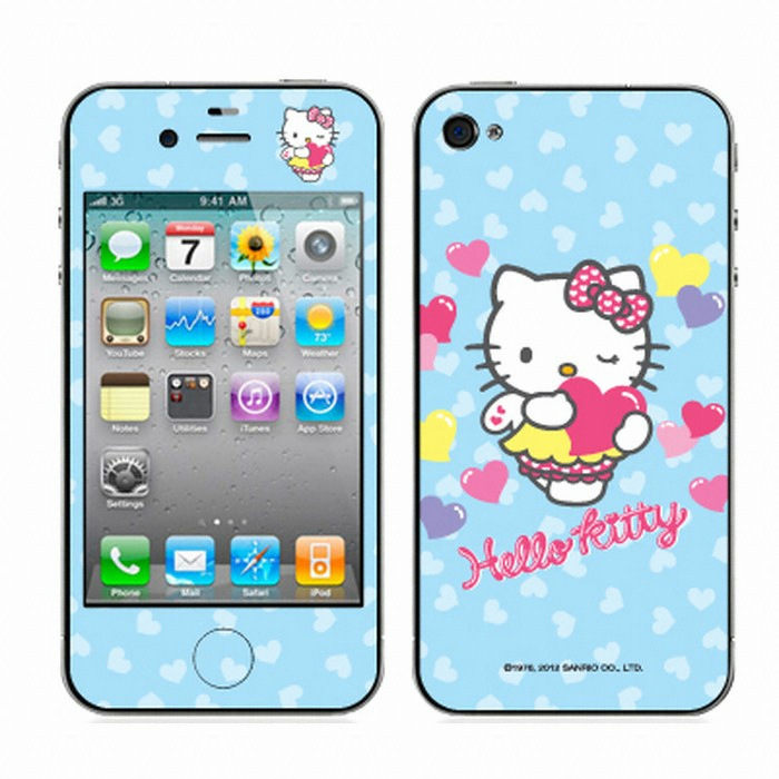 POPSKIN 오리지날 헬로키티 Angel Blue Heart