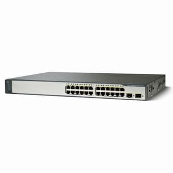 CISCO WS-C3750V2-24FS-S PoE 스위치허브