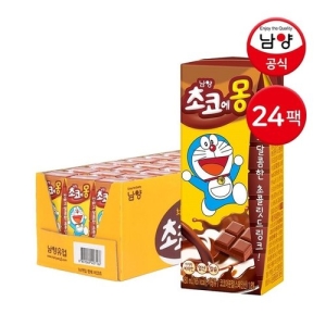 남양유업 남양 진하고 달콤한 초코에몽 180ml 24팩 / 초코우유