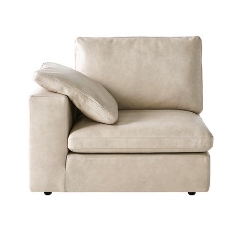 캄포레더 모듈 풀가죽 천연가죽 소파 1인용