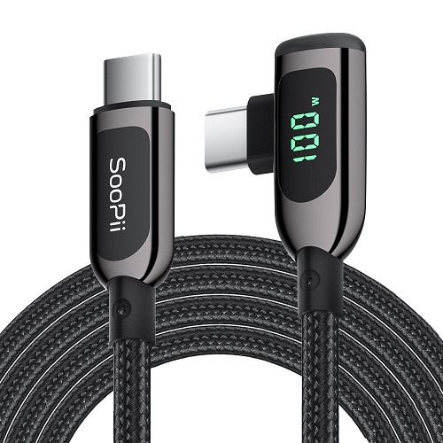 SooPii S40CC 디스플레이 C to C타입 케이블 (2m)_이미지