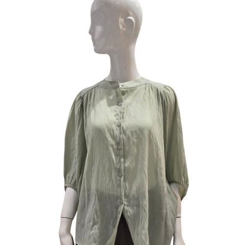 SG세계물산 에이비에프지 하이넥 소매셔링 루즈핏 블라우스 AGNZ3HB70H