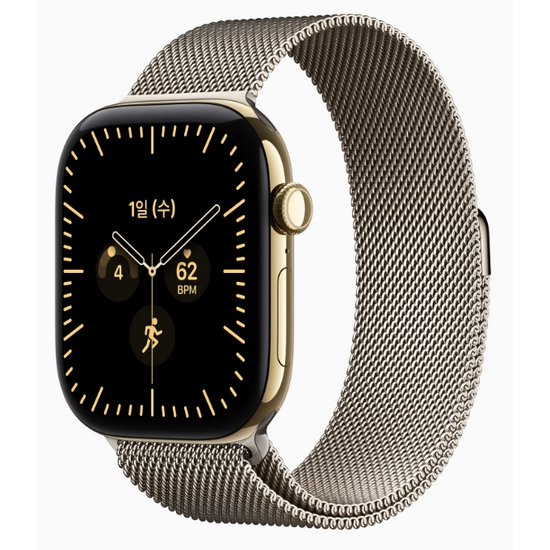 APPLE 워치 시리즈12 46mm Cellular 티타늄 (래디언트골드_밀레니즈루프)_이미지