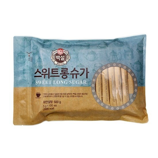 백설 스위트 롱슈가 500g(5gx100입) (6개)_이미지