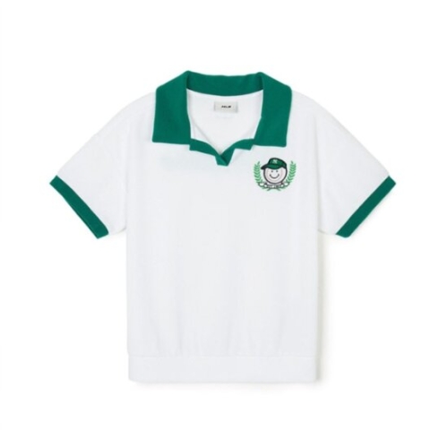 M 반팔티 NQK 7FPQE0243-50GNP GREEN PLAY 테리 피케 티셔츠