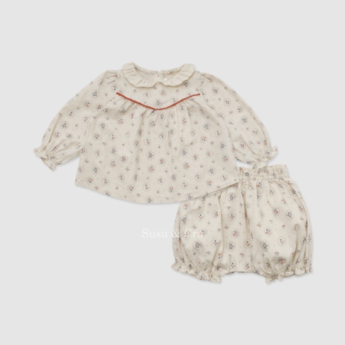 슈슈앤크라 mini 피오렐라 상하복 베이지 025102GDR01BE_이미지