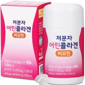녹십초알로에 녹십초 저분자 어린콜라겐 비오틴 505mg 180정