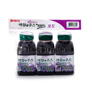 서울우유 아침에주스 포도 210ml (3개)_이미지