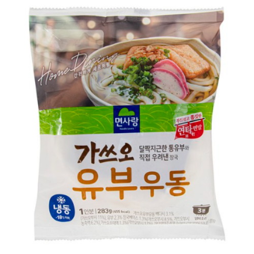 면사랑 가쓰오 유부우동 283g (3개)_이미지
