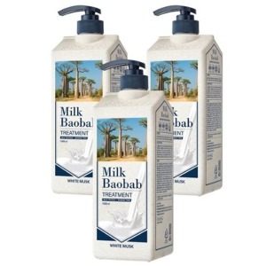 밀크바오밥 트리트먼트 화이트머스크 1000ml (3개)