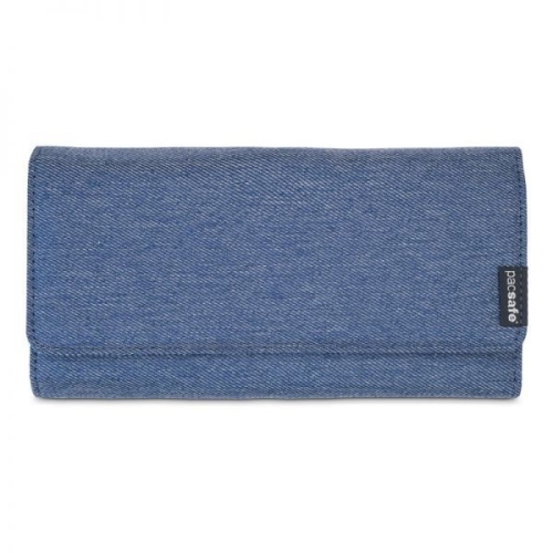 Pacsafe RFID 차단 safe LX200 여행용 지갑 데님 월렛 116647